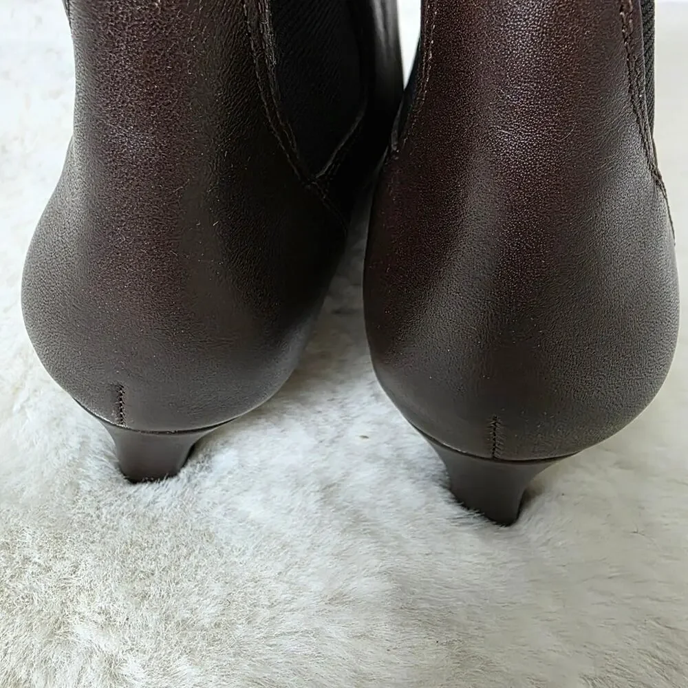NEW Madewell The Dimes Chelsea Dark Brown Ankle Boots Turkish Coffee 8.5